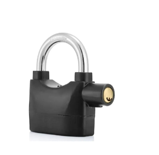 Universal Security Alarm Lock System Waterproof Black Anti Theft Siren 110Dba Alarm Anti Padlock