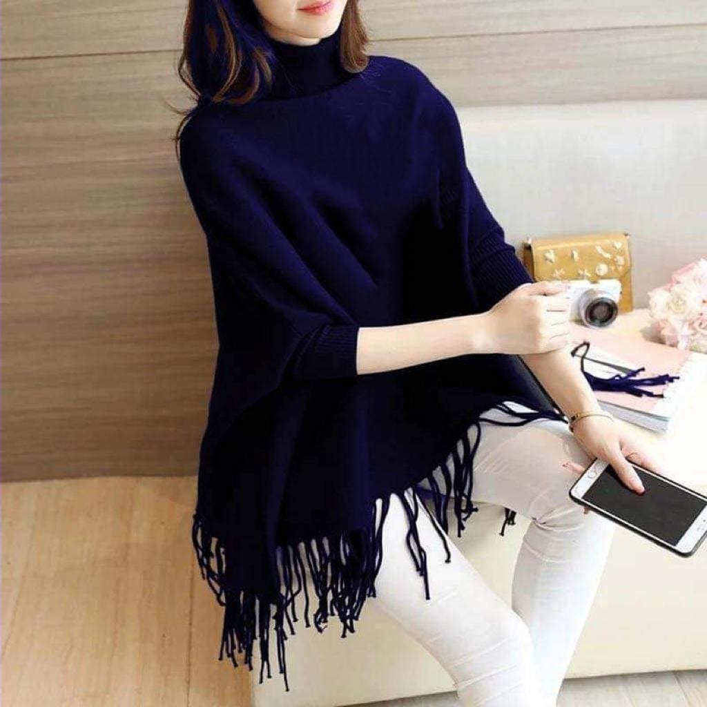 Winter Fleece Poncho for Women