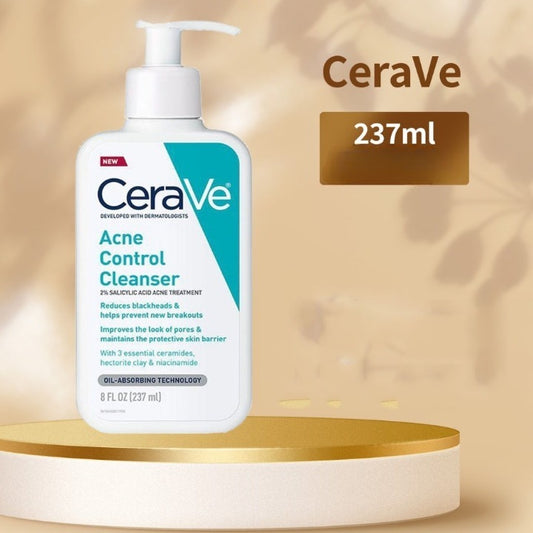 Cerave Acne Control Cleanser 237ml – Oil-Free Face Wash With Salicylic Acid For Acne Treatment, Pore Cleansing And Clear Skin