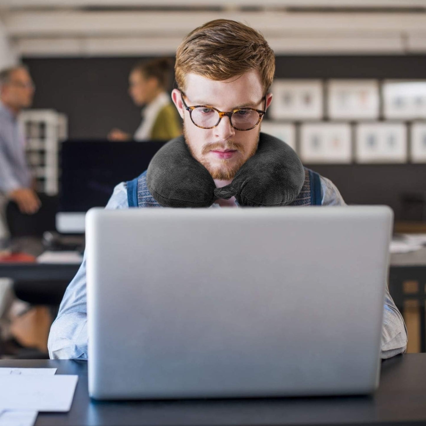 HOMEWINS 100% Pure Memory Foam Travel Pillow