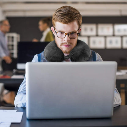 HOMEWINS 100% Pure Memory Foam Travel Pillow