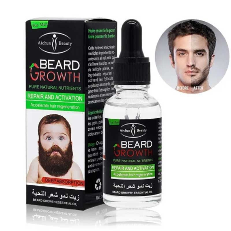 Beard and Mustache Hair Growth Oil Best Hair oil for Men 30 MLBeard and Mustache Hair Growth Oil Best Hair oil for Men 30 ML