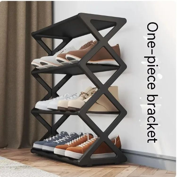 Household Simple Multi 3layer Space saving Xshaped Shoe Rack Multi functional Assembly Shoe Cabinet Dust proof Storage Rack