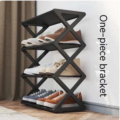 Household Simple Multi 3layer Space saving Xshaped Shoe Rack Multi functional Assembly Shoe Cabinet Dust proof Storage Rack