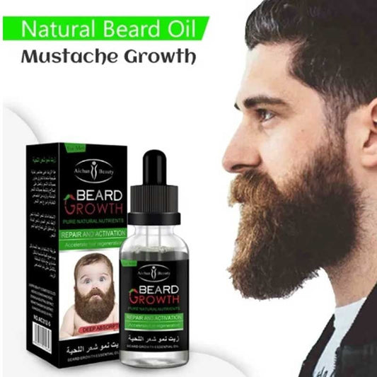 Beard and Mustache Hair Growth Oil Best Hair oil for Men 30 MLBeard and Mustache Hair Growth Oil Best Hair oil for Men 30 ML