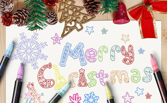 Outline Markers Pens Shimmer Markers 12 Colors Shimmer Marker Set for Doodling Super Squiggles Outline Marker for Children Ages 8 12 Double Line Pen for Drawing Card Making Journal Pens