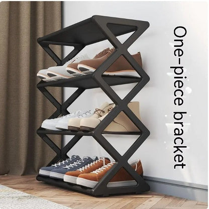 Household Simple Multi 3layer Space saving Xshaped Shoe Rack Multi functional Assembly Shoe Cabinet Dust proof Storage Rack
