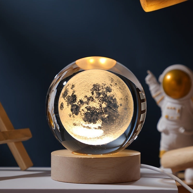 Crystal Ball Night Light Desktop Lamp