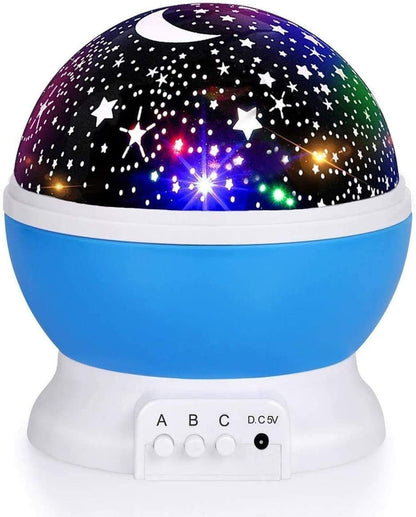 Night Light Star Lamp Starry Sky Projector | 360° Rotating LED Star Light Lamp With Multicolor Projection | Perfect Table Night Lamp Gift For Babies And Children (Random Color)