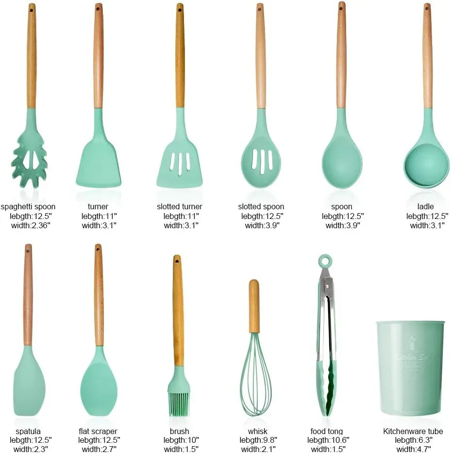 Silicone spoon set kitchen set