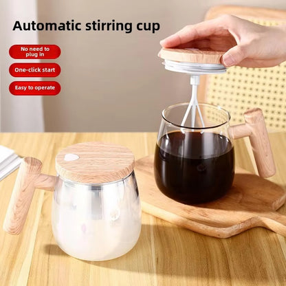 Self Stirring Coffee Mug – Electric Automatic Mixing Cup for Coffee, Milk, & Drinks
