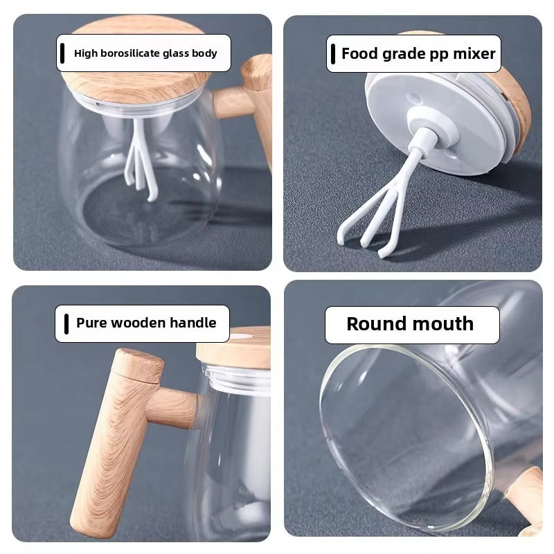 Self Stirring Coffee Mug – Electric Automatic Mixing Cup for Coffee, Milk, & Drinks