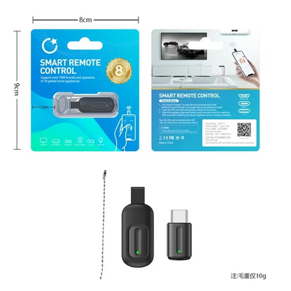 Smart Remote Control Type C For Android And iPhone | Universal Wireless Mini Remote | Easy Plug And Play Control For Selfies, Videos, And Music