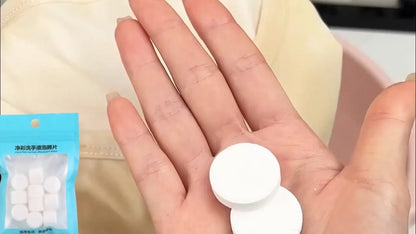 10pcs Effervescent Clothes Stain Remover Tablets Powerful Laundry Cleaning Solution