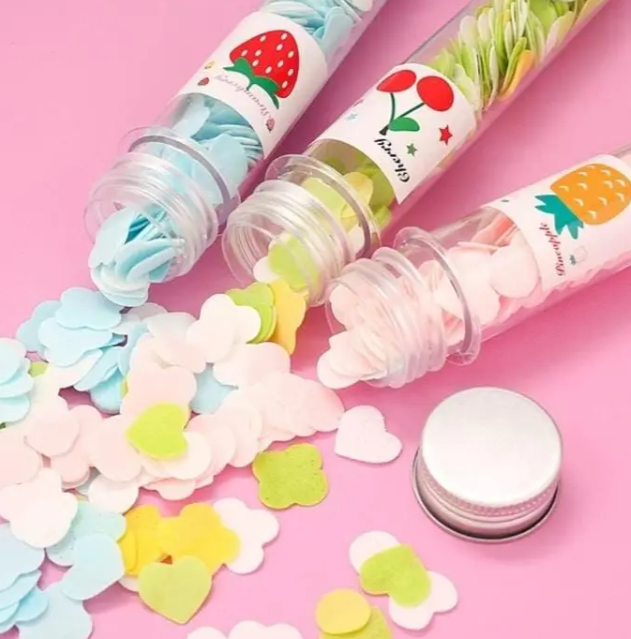 Disposable Paper Soap with Portable Tube Bottle – Multi-Color Travel Soap Sheets for Hand Washing, Camping, and Outdoor Use