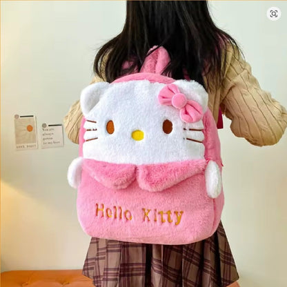 Hello Kitty My Melody Kuromi Plush Backpack
