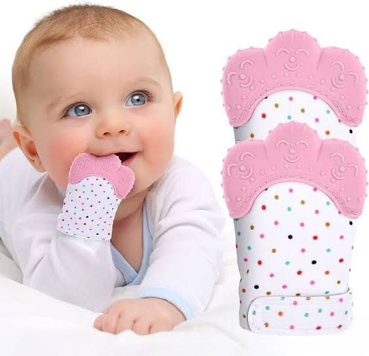1PC Baby Teething Glove – Soft Silicone Mitten for Newborns