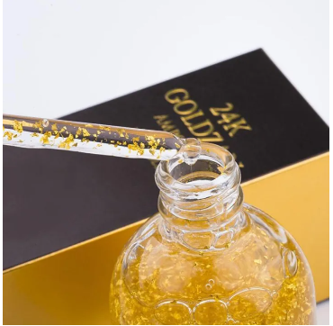 24K Goldzan Facial Serum Ampoule Pure Gold 99.9% Maison De Nature 100 ml Made in Korea.
