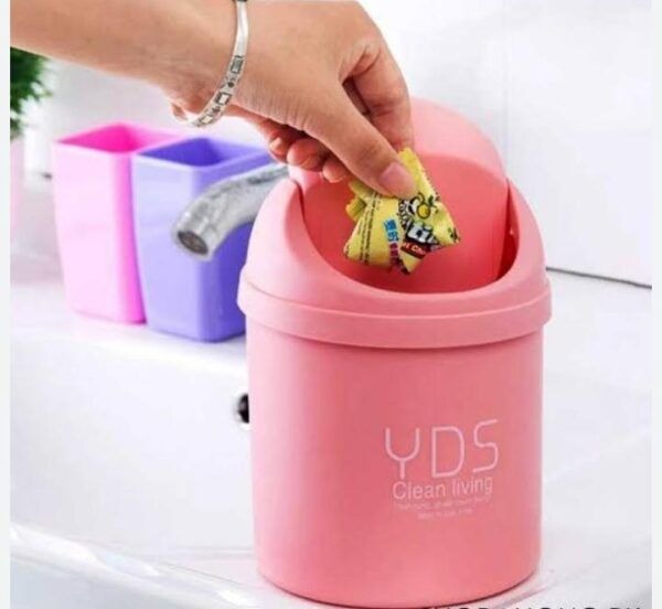 Mini Dustbin Desktop Table