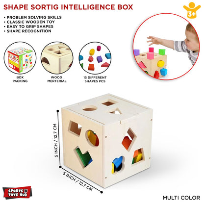 Wooden Hole Shape Intelligence Box Big
