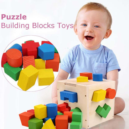 Wooden Hole Shape Intelligence Box Big