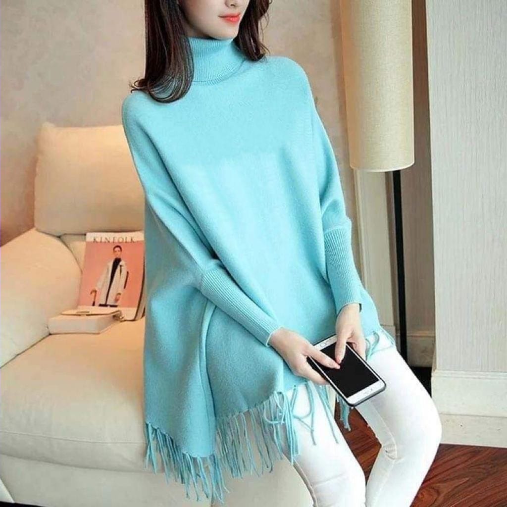 Winter Fleece Poncho for Women