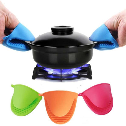 Silicone Heat Resistant Glove Clip – Non-Slip Insulation Pot & Bowl Holder, Cooking and Baking Oven Mitt