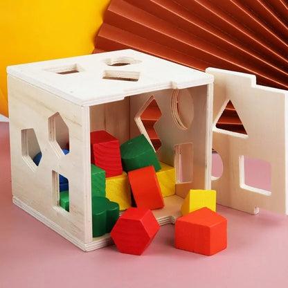 Wooden Hole Shape Intelligence Box Big