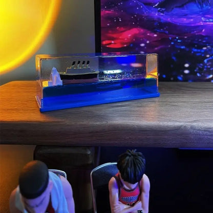 Cruise Ship Fluid Drift Bottle Hourglass