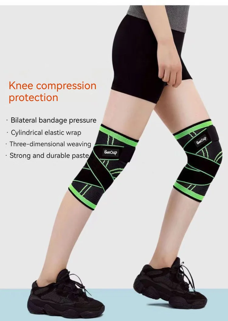 Knee Support Band For Pressure Weaving With 3D Weave Protection Against Injury Pressure Adjustable Knee Support For Men And Women