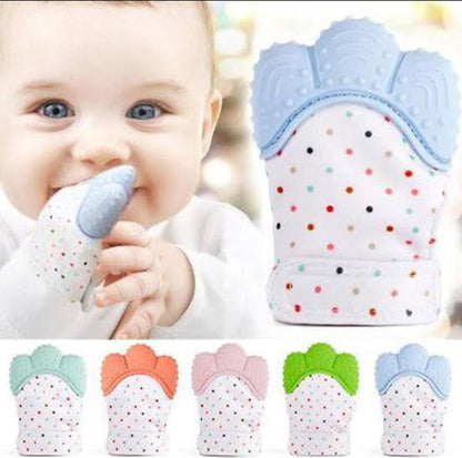1PC Baby Teething Glove – Soft Silicone Mitten for Newborns
