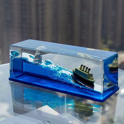 Cruise Ship Fluid Drift Bottle Hourglass