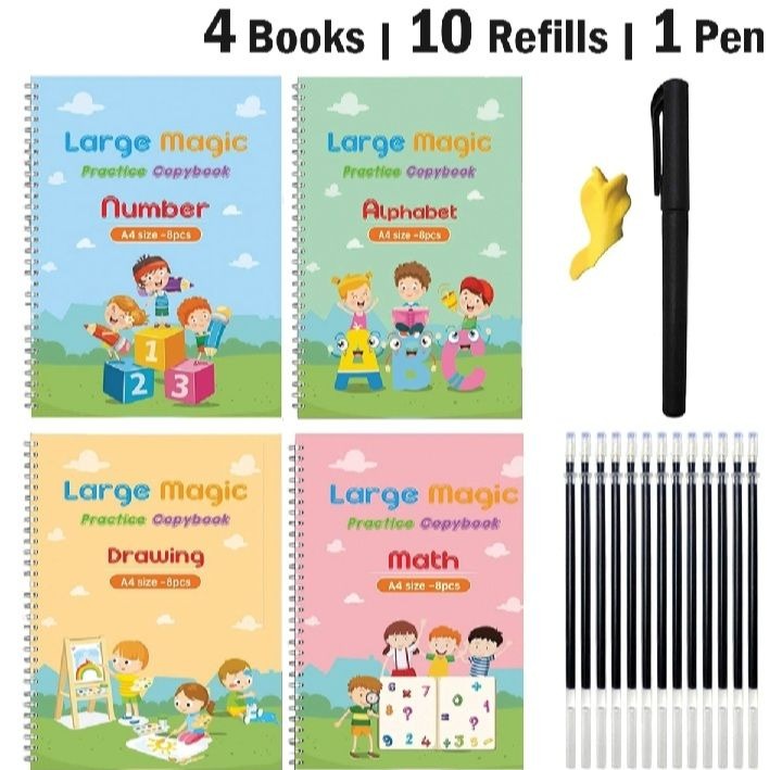 Sank Magic Book Reusable Handwriting Book Set for Kids