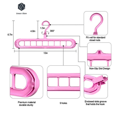 Hole Hanger Multifunction Magic Clothes Hanger