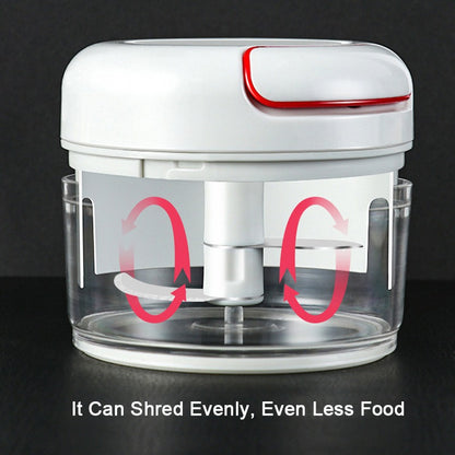 Mini Food Chopper – Hand-Powered Meat Grinder, Mincer, Mixer Powerful & Portable Kitchen Tool