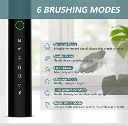 Smart Electric Toothbrush – 6 Modes, Whitening & Waterproof