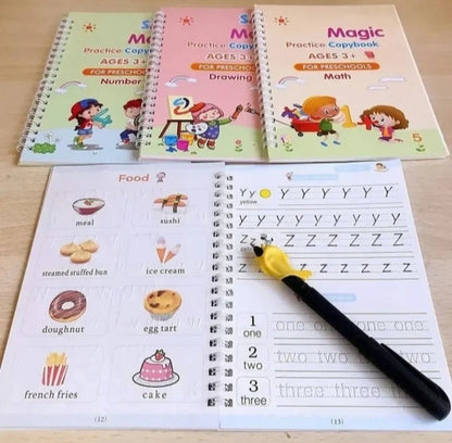 Sank Magic Book Reusable Handwriting Book Set for Kids