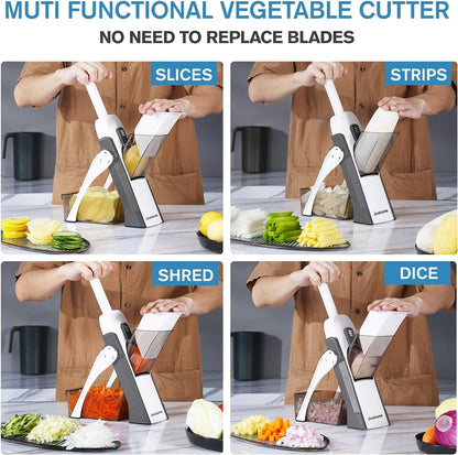 Safe And Multifunctional Mandoline Slicer Adjustable Vegetable Cutter