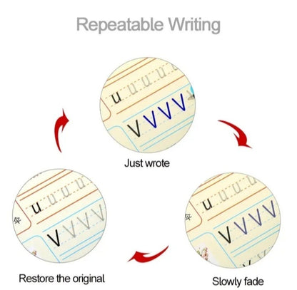 Sank Magic Book Reusable Handwriting Book Set for Kids