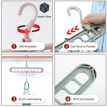 Hole Hanger Multifunction Magic Clothes Hanger