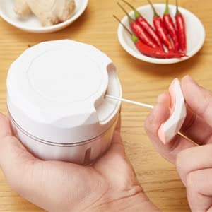 Mini Food Chopper – Hand-Powered Meat Grinder, Mincer, Mixer Powerful & Portable Kitchen Tool