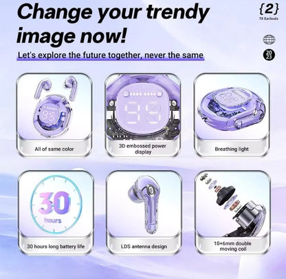 Air 39 Earbuds wireless Transparent airpods