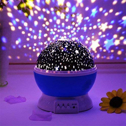 Night Light Star Lamp Starry Sky Projector | 360° Rotating LED Star Light Lamp With Multicolor Projection | Perfect Table Night Lamp Gift For Babies And Children (Random Color)