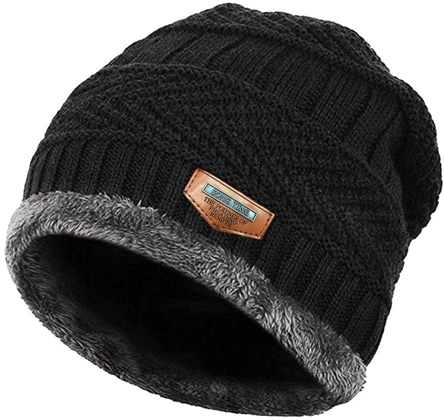 Wool Cap With Neck Warmer | Beanie And Scarf Set With Fleece Mask