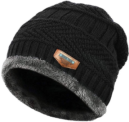 Wool Cap With Neck Warmer | Beanie And Scarf Set With Fleece Mask