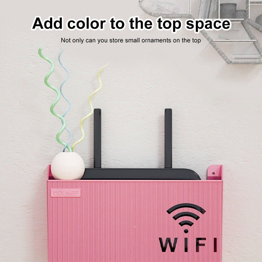 Router Storage Box Wireless Wifi Wall Hanging ABS Plastic Organizer Box